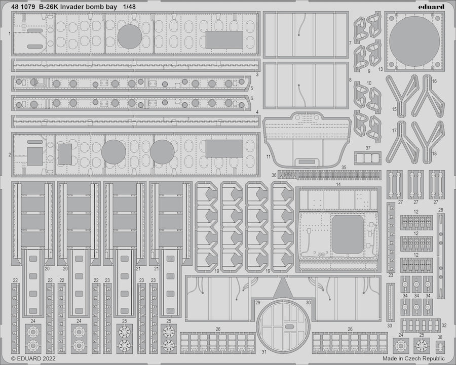 Eduard ED481079 1:48 Douglas B-26K Invader bomb bay