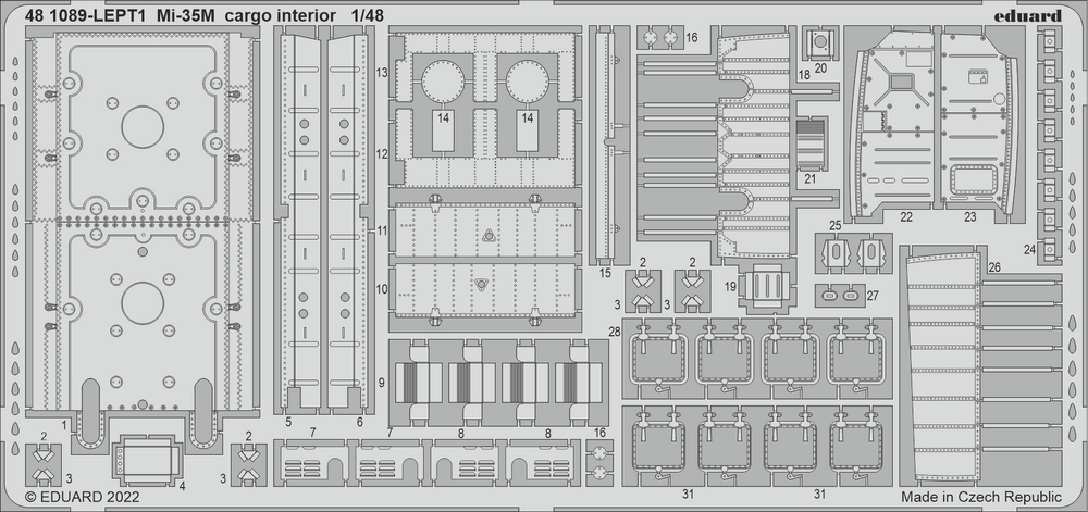 Eduard ED481089 1:48 MiL Mi-35M cargo interior