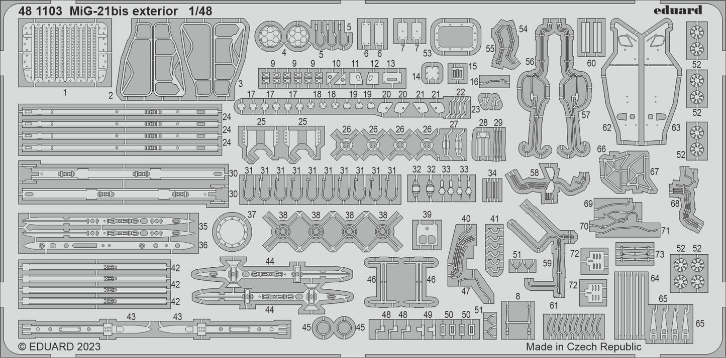 Eduard ED481103 1:48 Mikoyan MiG-21bis exterior