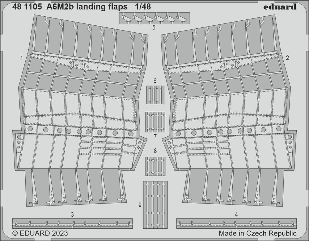 Eduard ED481105 1:48 Mitsubishi A6M2b Zero Fighter Model 21 landing flaps