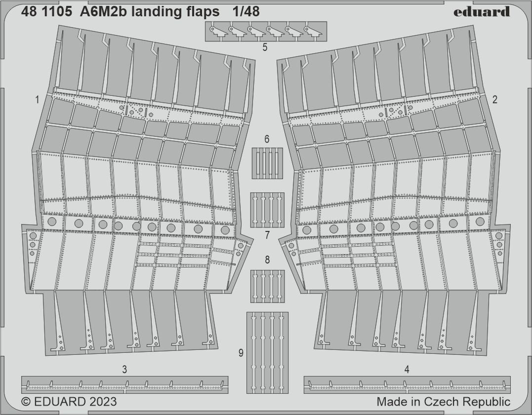 Eduard ED481105 1:48 Mitsubishi A6M2b Zero Fighter Model 21 landing flaps