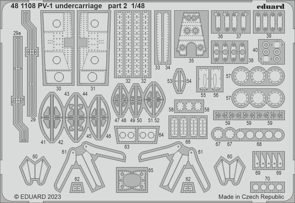 Eduard ED481108 1:48 Lockheed PV-1 Ventura undercarriage
