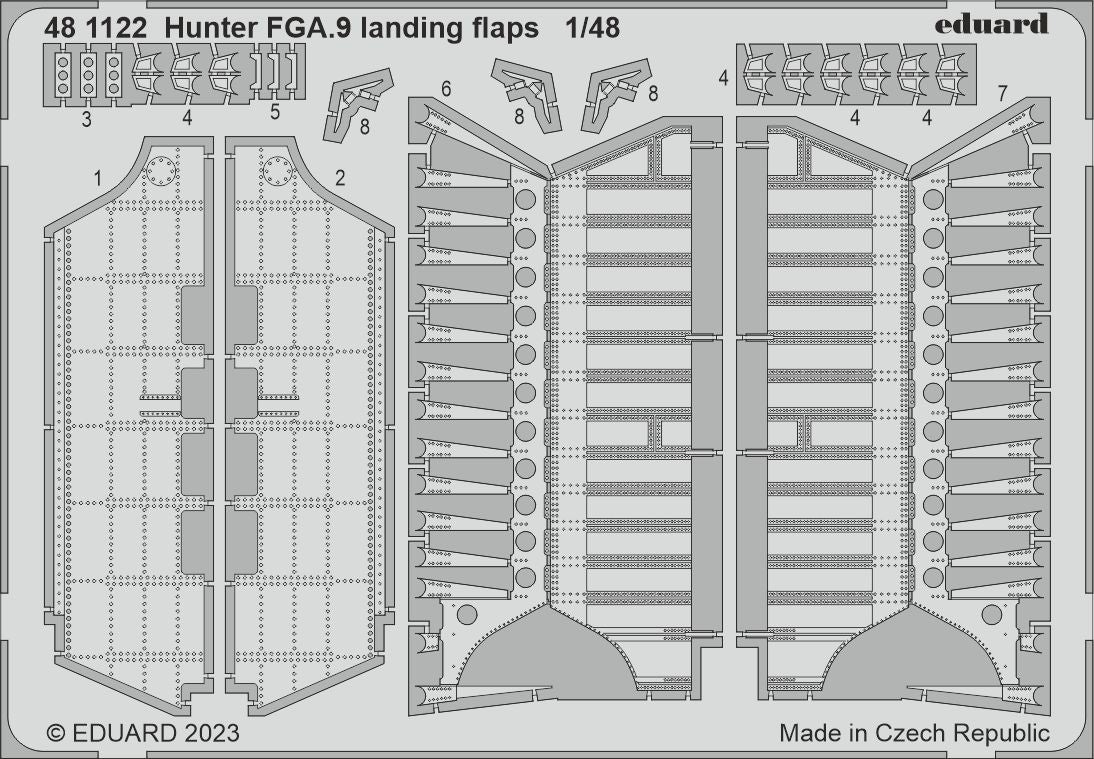 Eduard ED481122 1:48 Hawker Hunter FGA.9 landing flaps