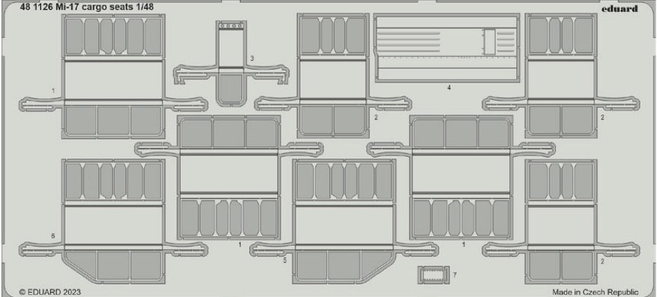 Eduard ED481126 1:48 Mil Mi-17 cargo seats