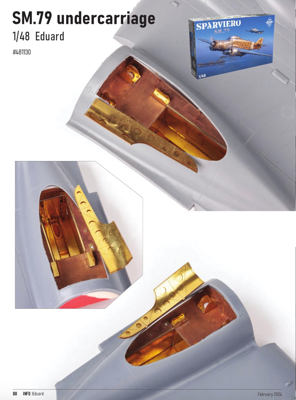 Eduard ED481130 Savoia-Marchetti SM.79 undercarriage 1:48