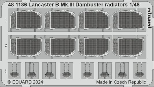 Eduard ED481136 Avro Lancaster B Mk.III Dambuster radiators 1:48