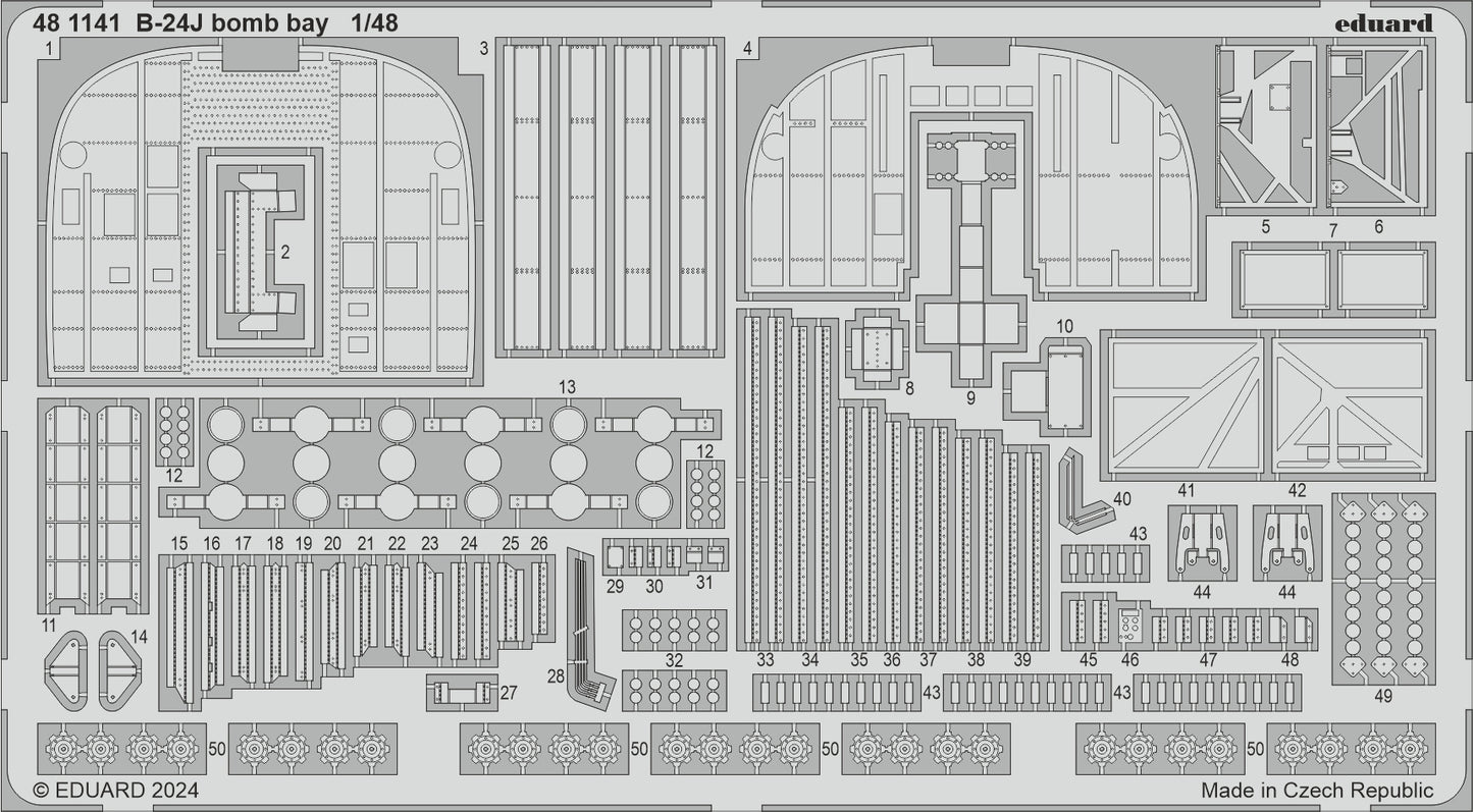 Eduard ED481141 Consolidated B-24J Liberator bomb bay 1:48