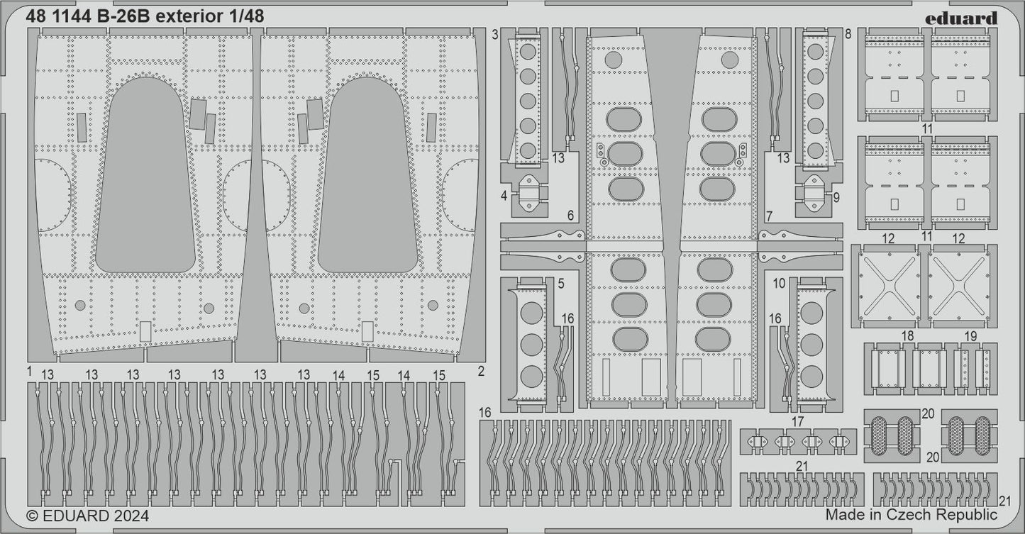 Eduard ED481144 Martin B-26B Marauder exterior 1:48
