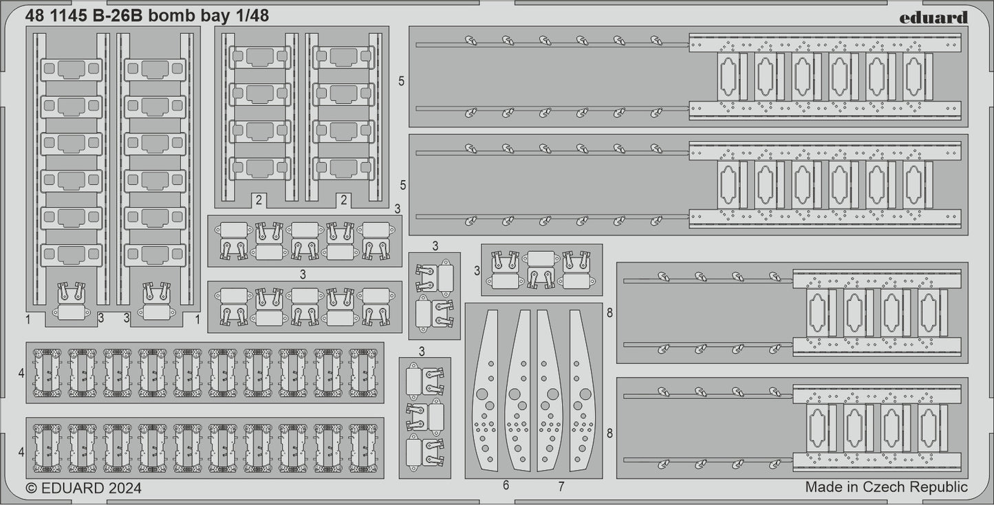 Eduard ED481145 Martin B-26B Marauder bomb bay 1:48