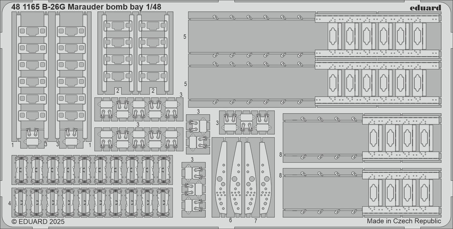 Eduard ED481165 Martin B-26G Marauder bomb bay 1:48