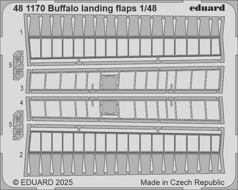 Eduard ED481170 Brewster F2A-2 Buffalo landing flaps 1:48
