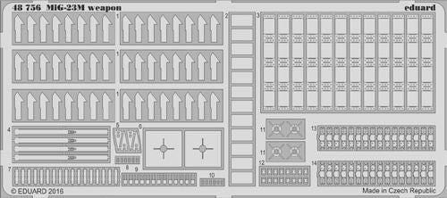 Eduard ED48756 1:48 Mikoyan MiG-23M/MiG-23ML/MiG-23MF weapon