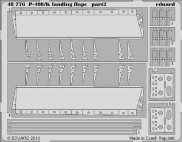 Eduard ED48776 1:48 Curtiss P-40E/P-40K landing flaps