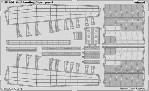 Eduard ED48806 1:48 Sukhoi Su-2 Soviet Light Bomber landing flaps