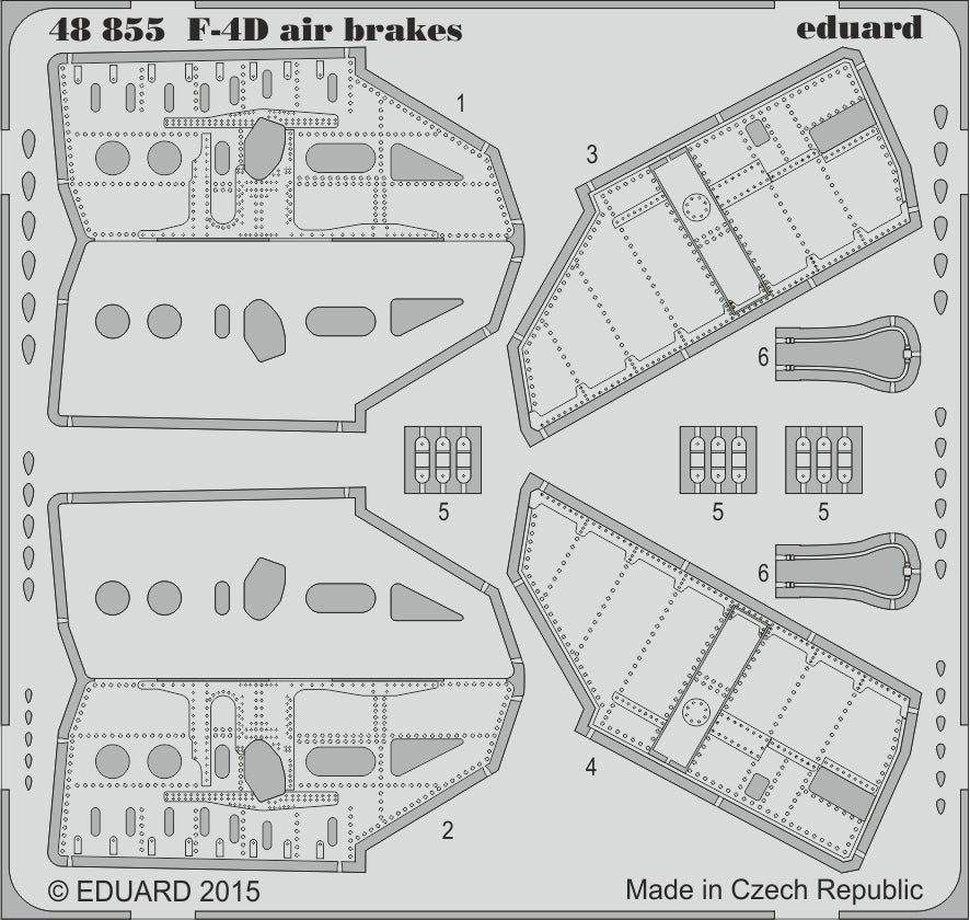 Eduard ED48855 1:48 McDonnell F-4D Phantom air brakes