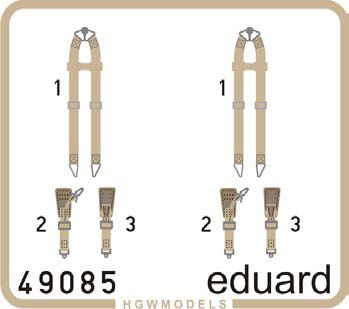 Eduard ED49085 1:48 seatbelts Luftwaffe WWII bombers SUPERFABRIC