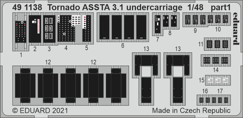 Eduard ED491138 1:48 Panavia Tornado ASSTA 3.1 undercarriage