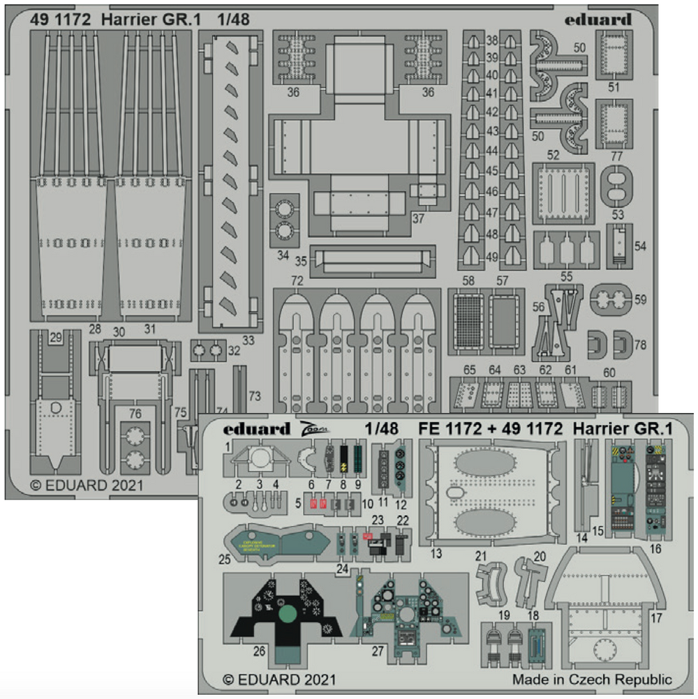 Eduard ED491172 1:48 BAe Harrier GR.1