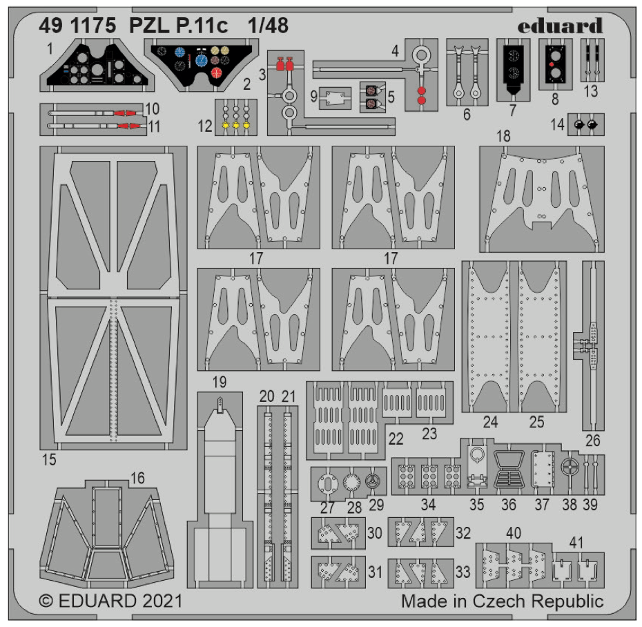 Eduard ED491175 1:48 PZL P.11c