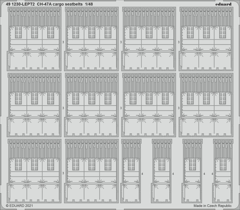 Eduard ED491230 1:48 Boeing CH-47A Chinook cargo seatbelts