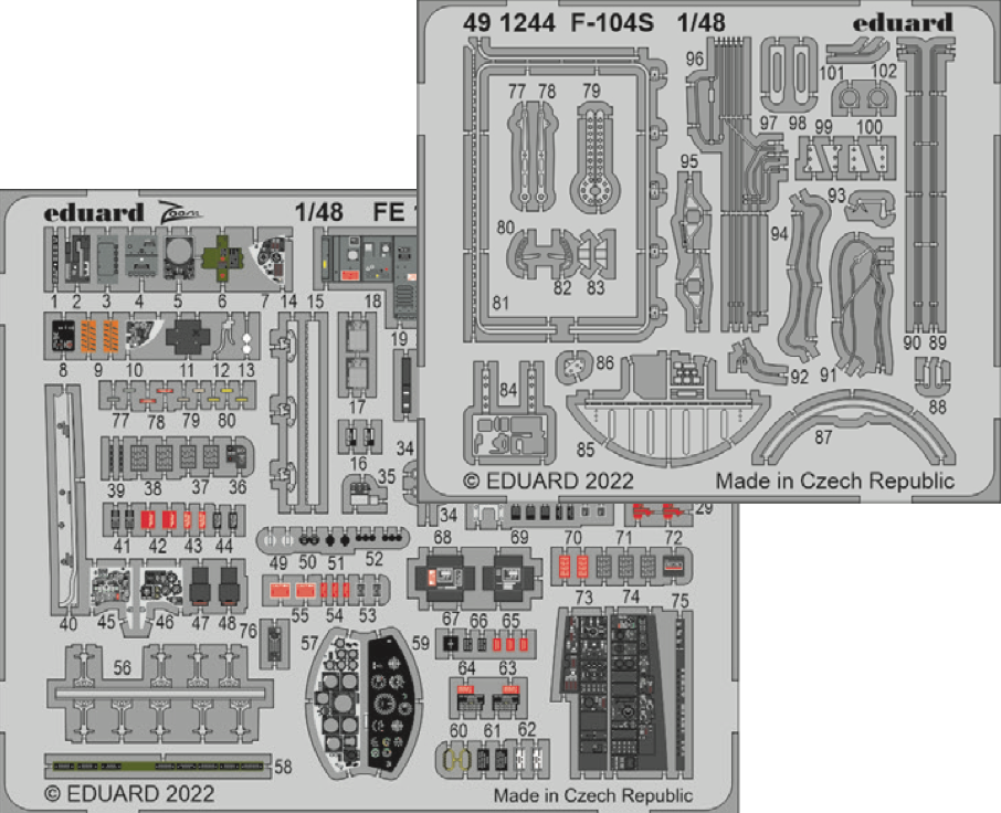 Eduard ED491244 1:48 Lockheed F-104S Starfighter