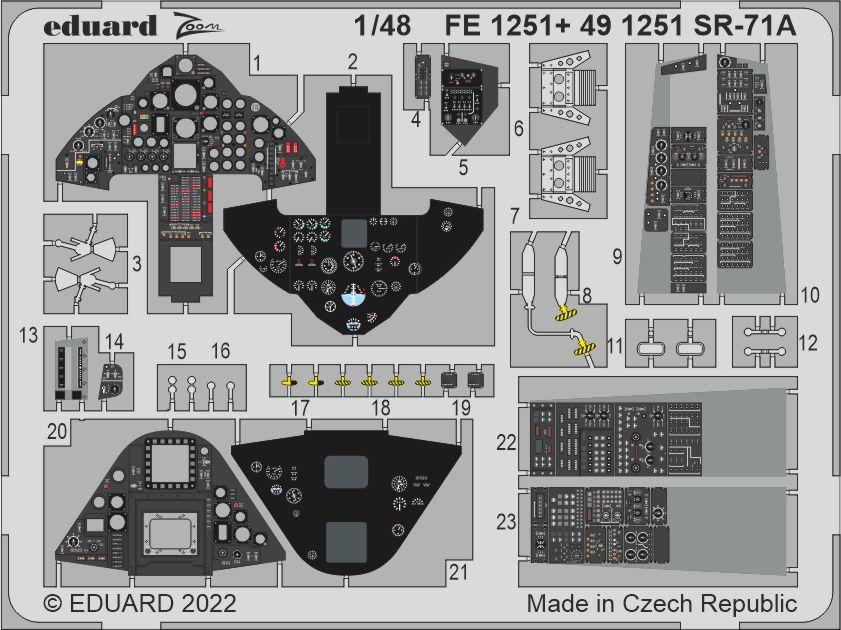Eduard ED491251 1:48 Lockheed SR-71 Blackbird interior