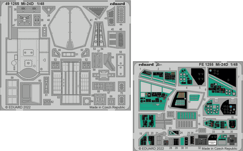 Eduard ED491255 1:48 MiL Mi-24D Hind
