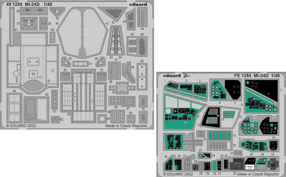 Eduard ED491255 1:48 MiL Mi-24D Hind