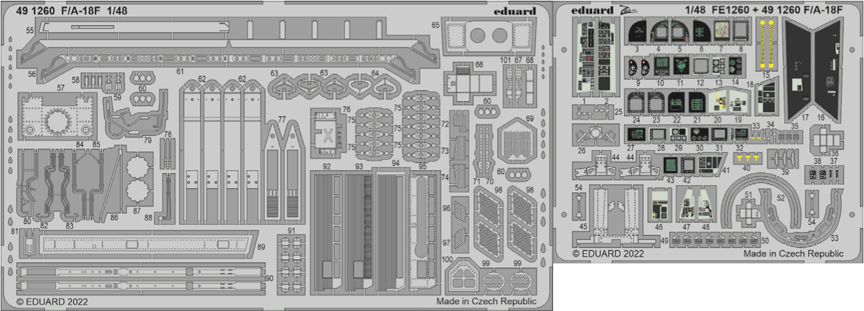 Eduard ED491260 1:48 Boeing F/A-18F Hornet