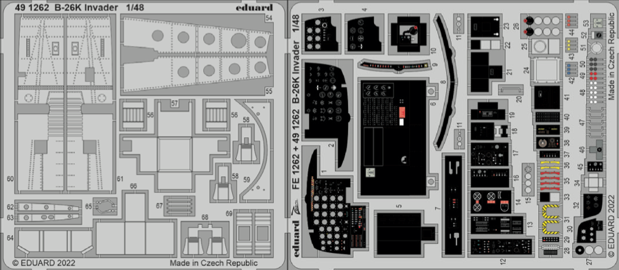 Eduard ED491262 1:48 Douglas B-26K Invader
