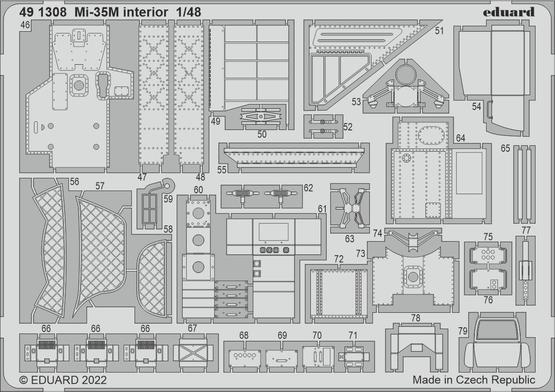 Eduard ED491308 1:48 MiL Mi-35M interior