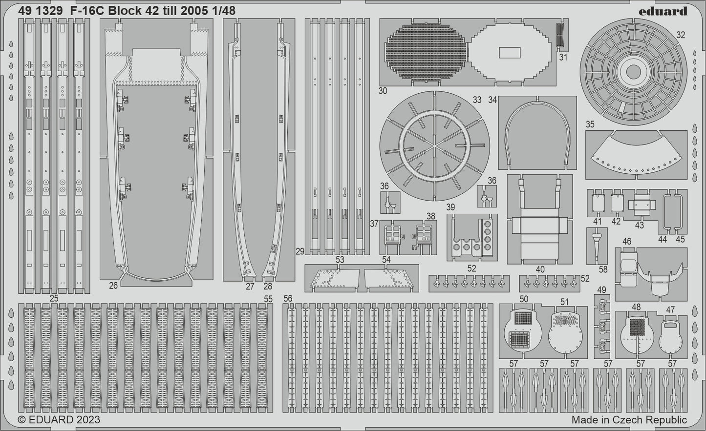 Eduard ED491329 1:48 Lockheed-Martin F-16C Block 42 till 2005