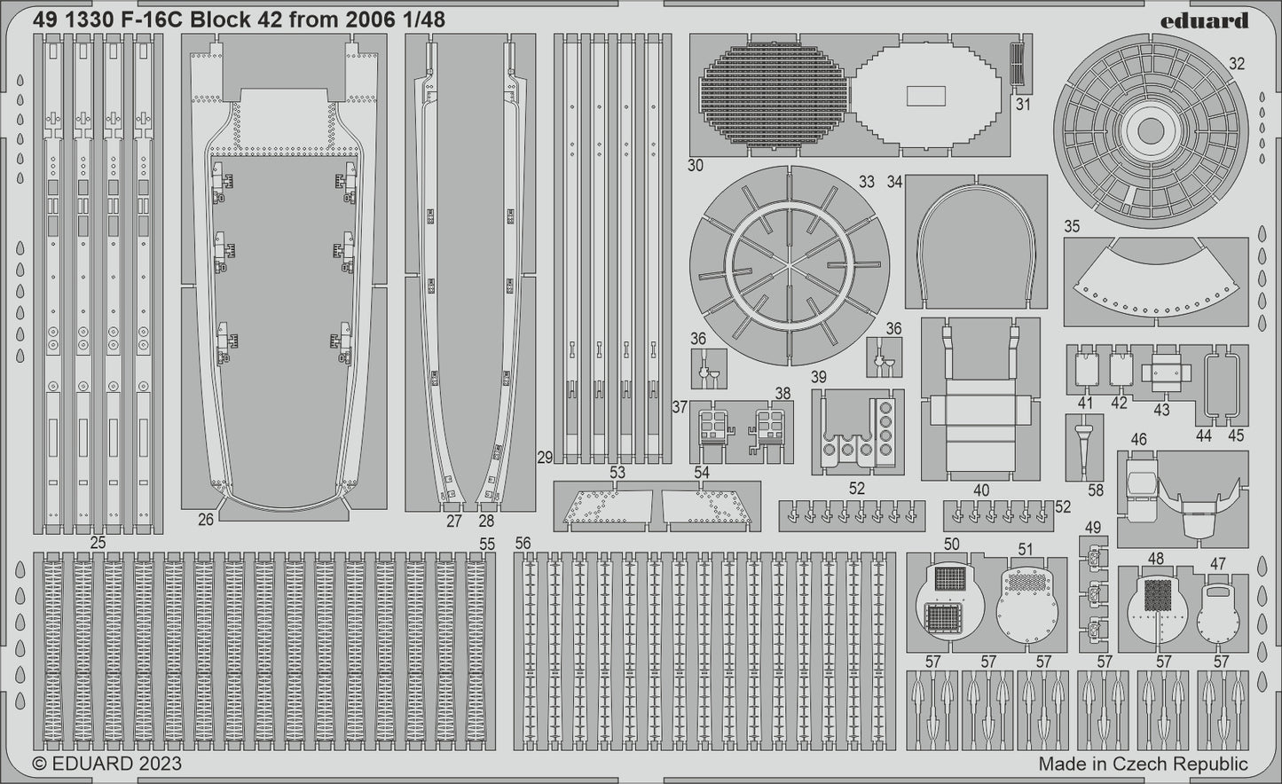 Eduard ED491330 1:48 Lockheed-Martin F-16C Block 42 from 2006