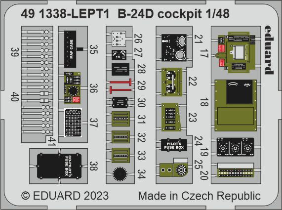 Eduard ED491338 1:48 Consolidated B-24D Liberator cockpit