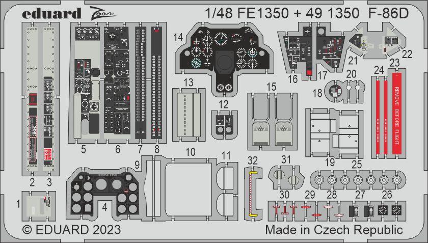 Eduard ED491350 1:48 North-American F-86D Sabre