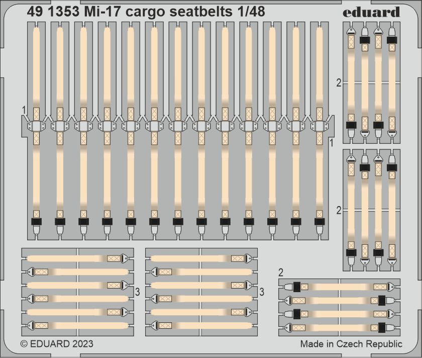 Eduard ED491353 1:48 Mil Mi-17 cargo seatbelts
