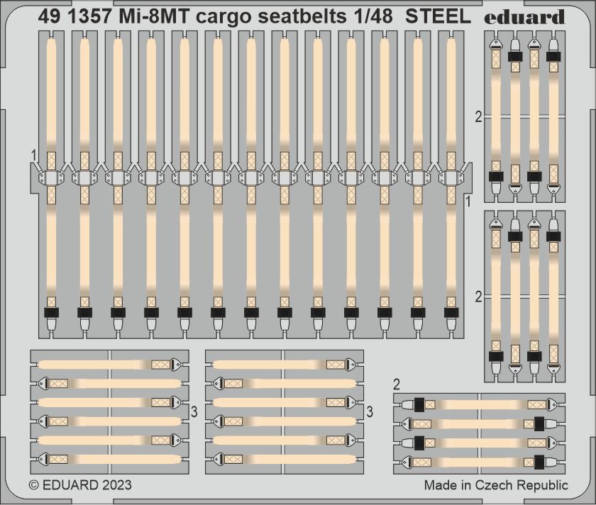 Eduard ED491357 1:48 Mil Mi-8MT cargo seatbelts STEEL