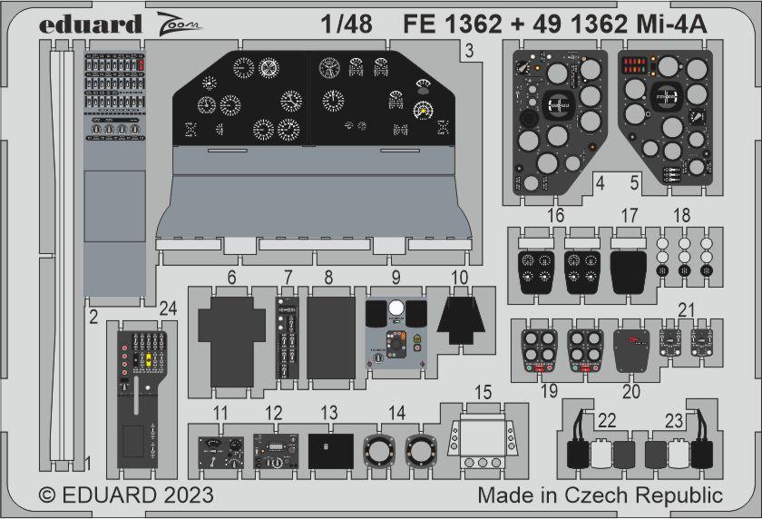Eduard ED491362 1:48 Mil Mi-4A
