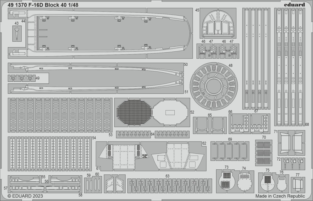 Eduard ED491370 1:48 Lockheed-Martin F-16D Block 40