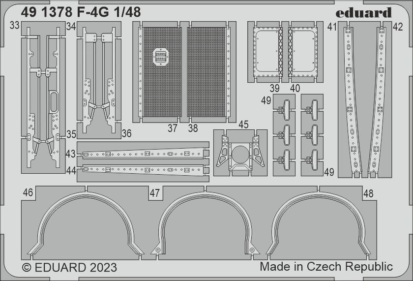Eduard ED491378 1:48 F-4G Phantom designed to be used with Meng Model kits)
