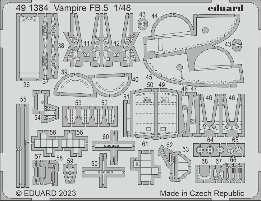 Eduard ED491384 1:48 de Havilland Vampire FB.5