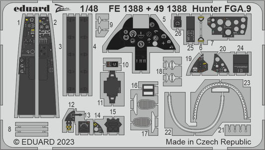 Eduard ED491388 1:48 Hawker Hunter FGA.9