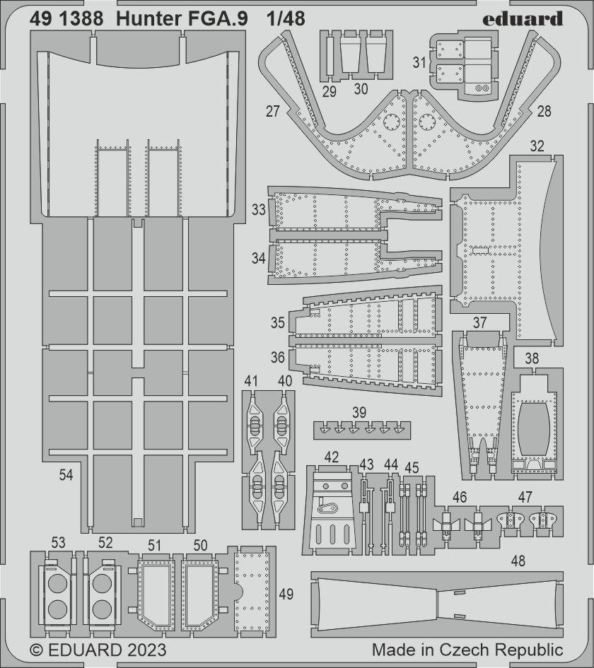 Eduard ED491388 1:48 Hawker Hunter FGA.9