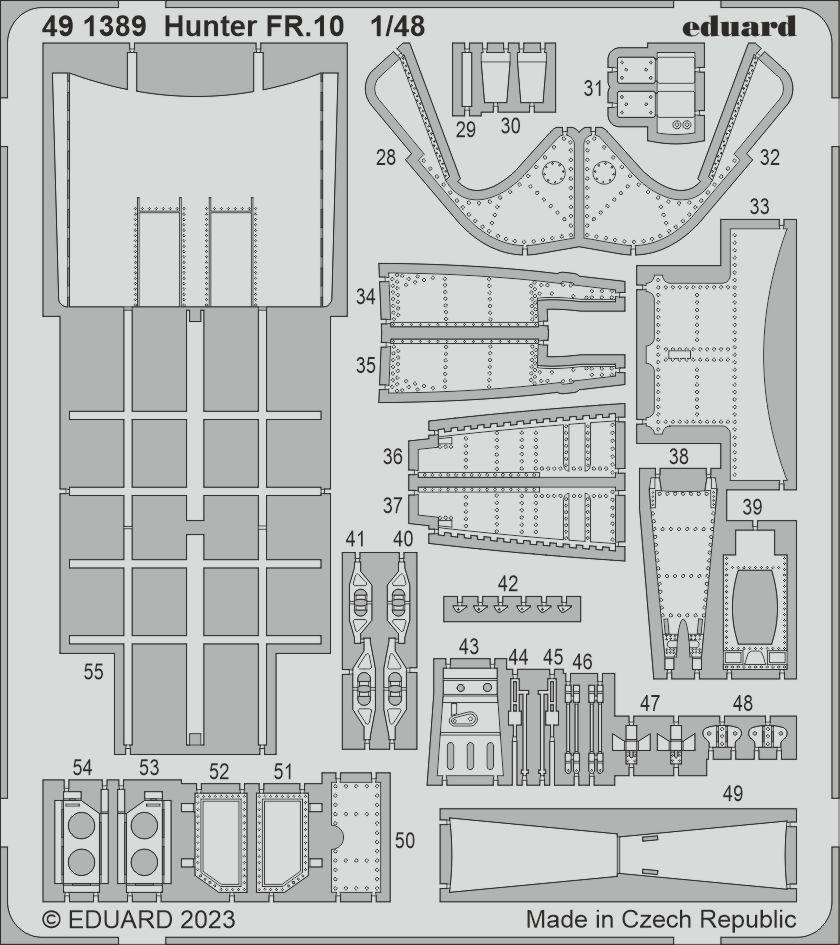 Eduard ED491389 1:48 Hawker Hunter FR.10