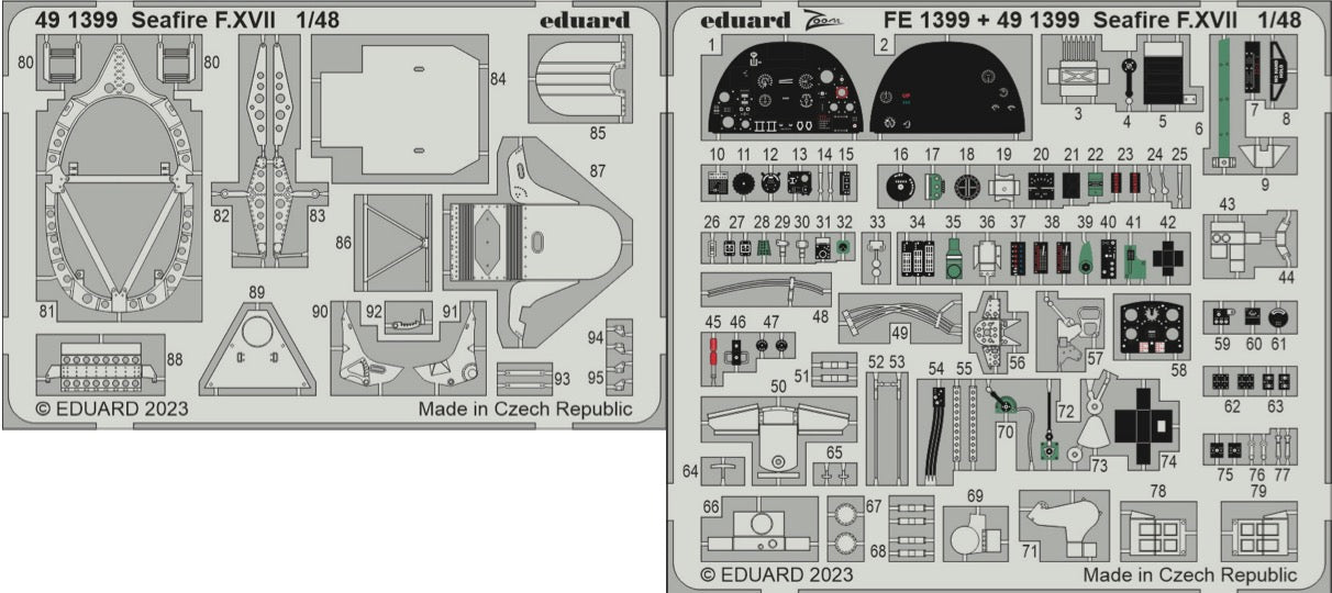 Eduard ED491399 1:48 Supermarine Seafire F.XVII