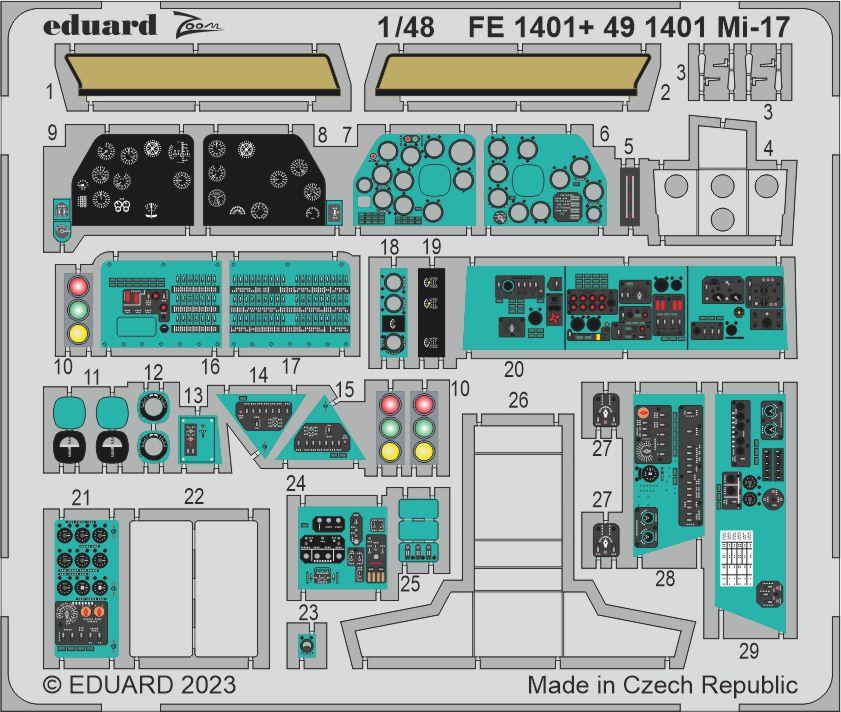 Eduard ED491401 1:48 Mil Mi-17
