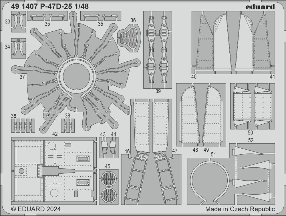 Eduard ED491407 1:48 Republic P-47D-25RE Thunderbolt
