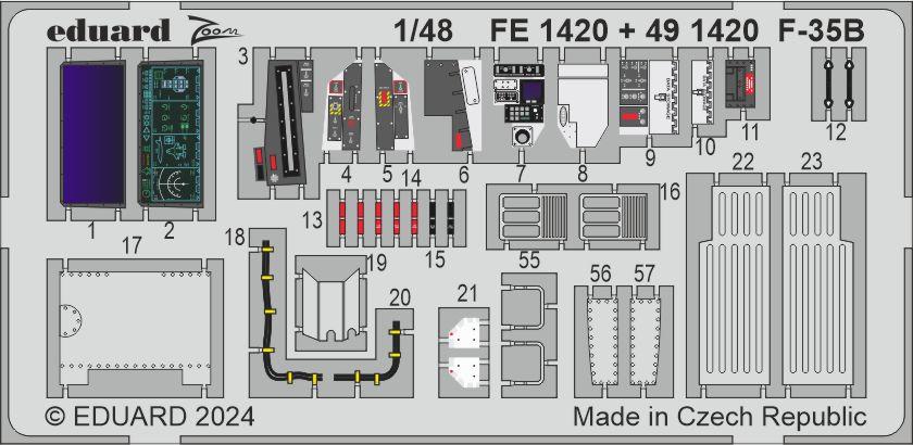 Eduard ED491420 Lockheed-Martin F-35B Lightning II 1:48