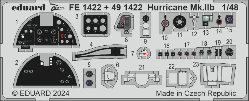 Eduard ED491422 Hawker Hurricane Mk.IIb 1:48
