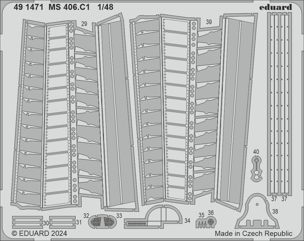 Eduard ED491471 1:48 Morane-Saulnier MS.406C1